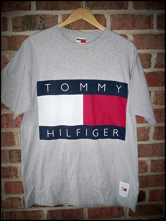 Items similar to Vintage 90's Tommy Hilfiger Original Logo Shirt - Size ...