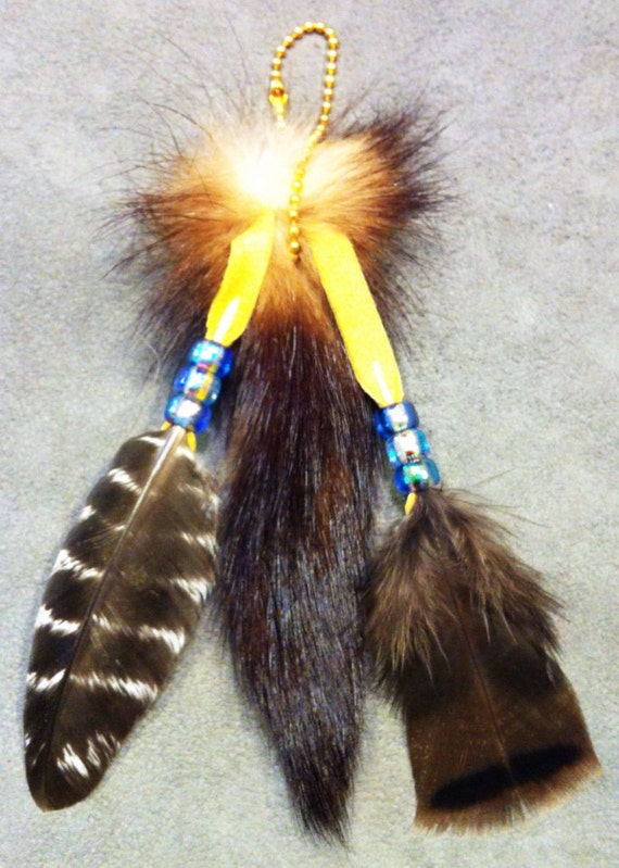 Turkey and Fitch tail keychain