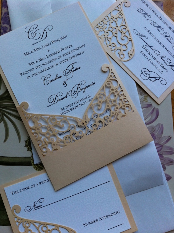 Wedding Invitations With Cricut 5