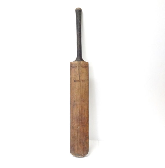 Vintage Cricket Bat Made by Gunn and Moore 1940s Rustic