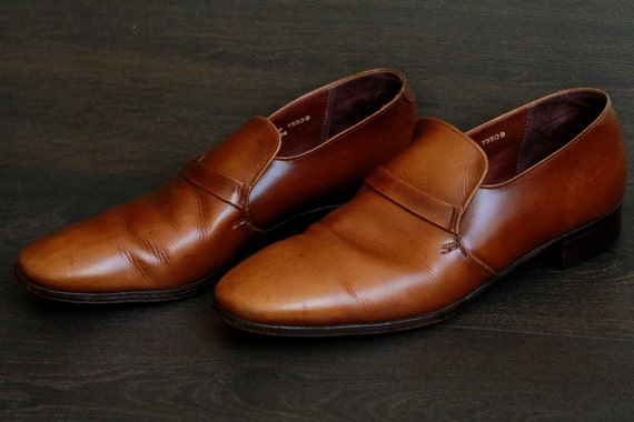 1960s Vintage HARTT Mens Loafers MINT Size 10.5 Retro