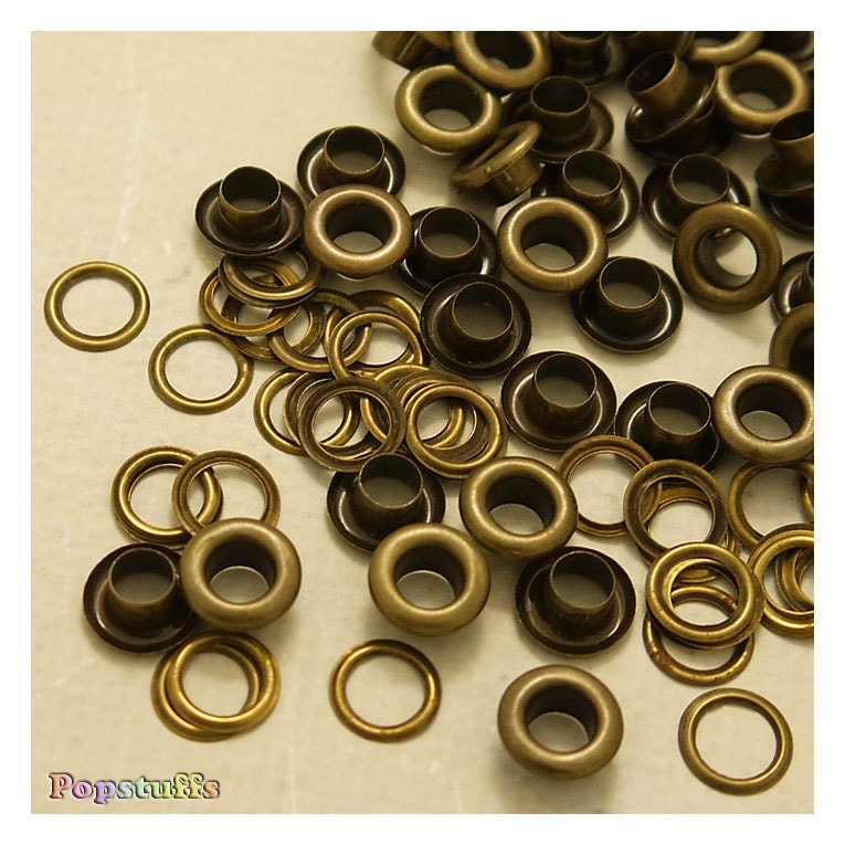Metal Eyelets Grommets With Washers 5mm Barrel Diameter