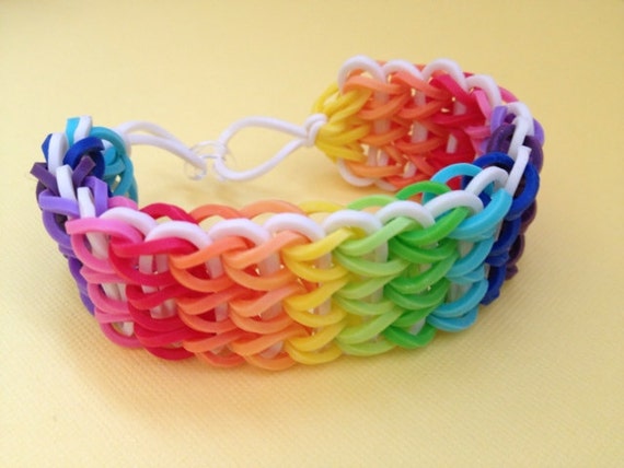 Rainbow Rubber Band Bracelet