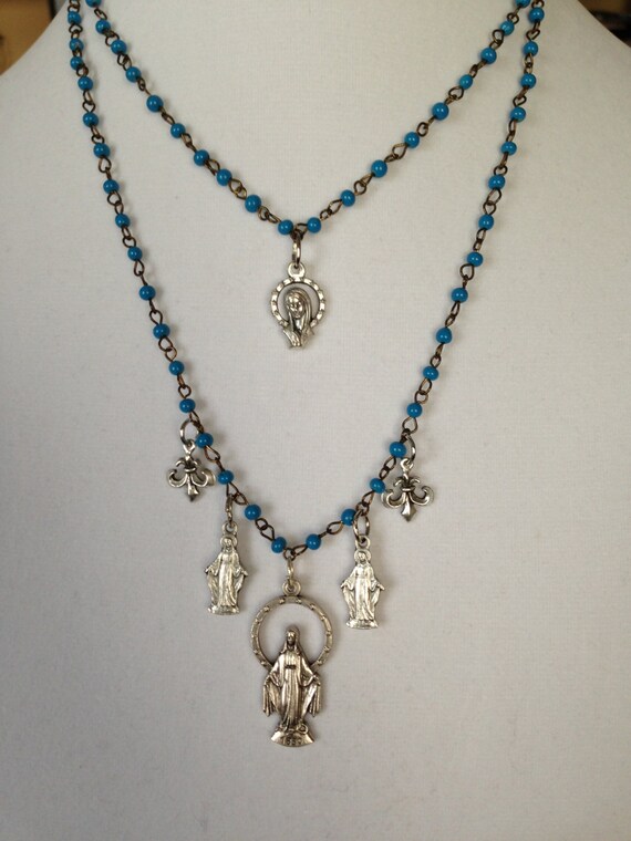 Our Blessed Mother Religious Necklace