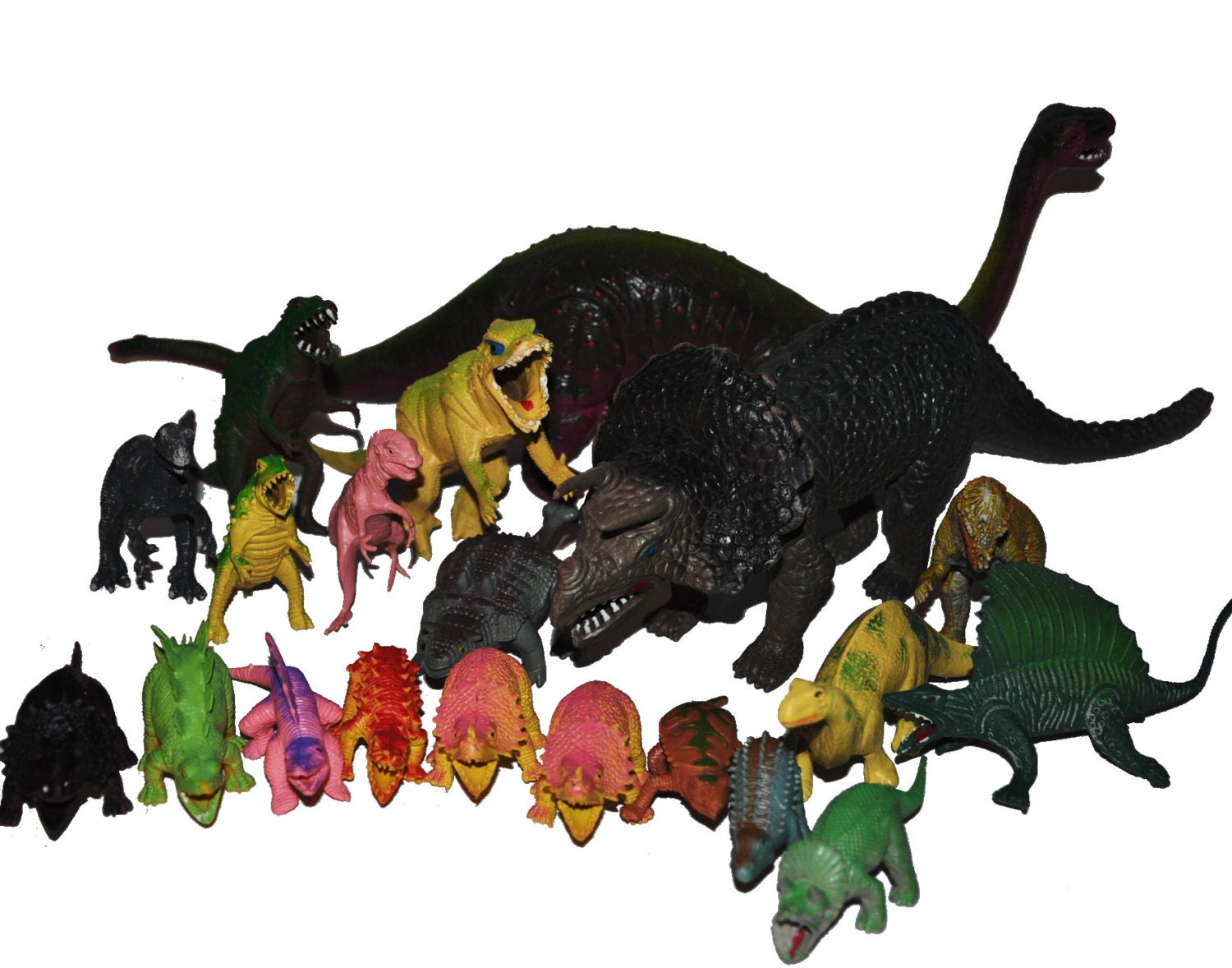 large soft plastic dinosaur toys