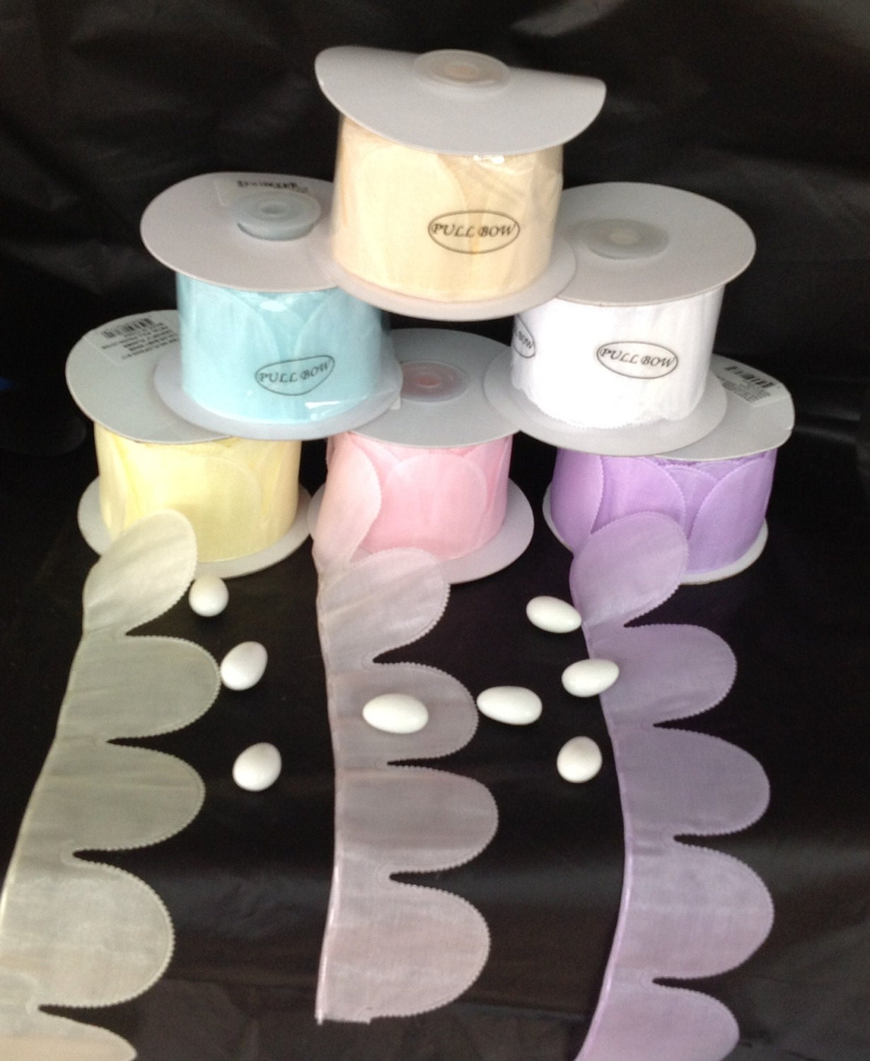 Flower Pull Bow Ribbon for Jordan almonds candy decorations