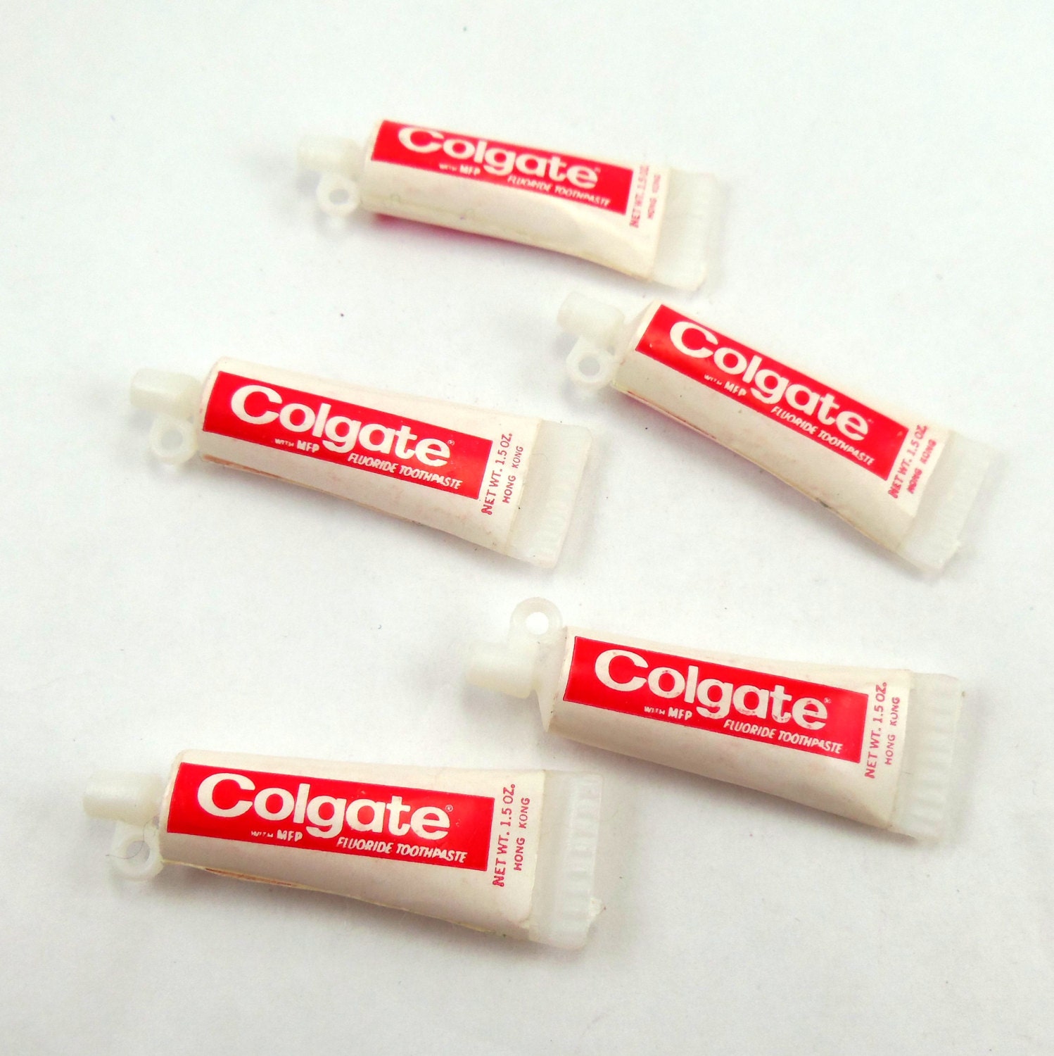 Mini Miniature Colgate Toothpaste Tubes Jewelry by TheBrassHatter