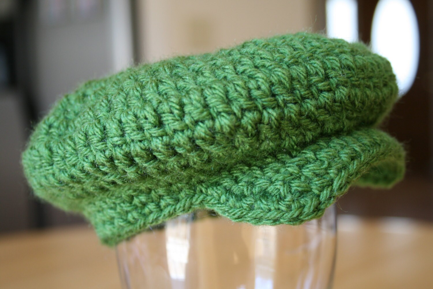 Crochet Baby Hat Golf Hat Drivers Cap Irish by jennimoriginals