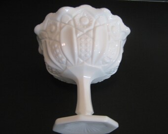 L. E. Smith Nappy Pattern Compote