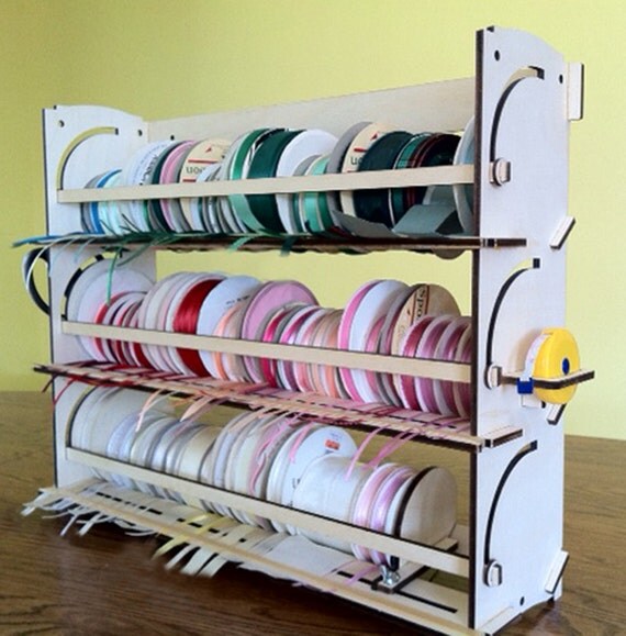 Ribbon Holder Storage Rack Organizer Holds 80 by