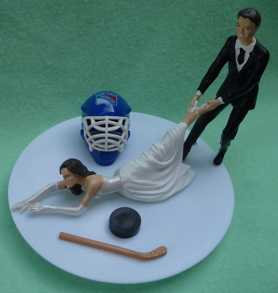 New york rangers wedding cake toppers