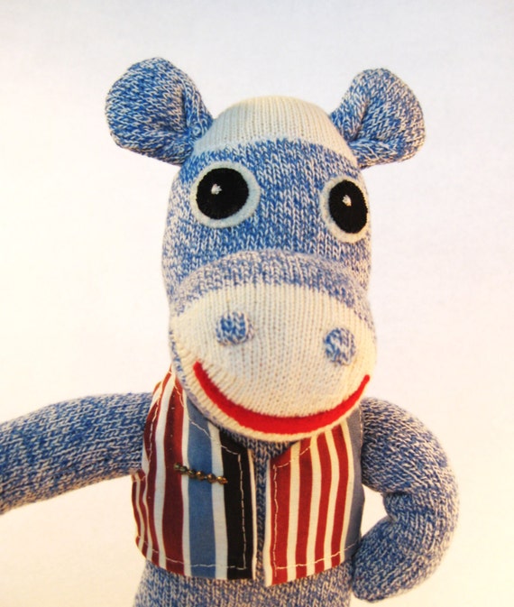 blue hippopotamus stuffed animal