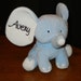 monogrammed stuffed elephant