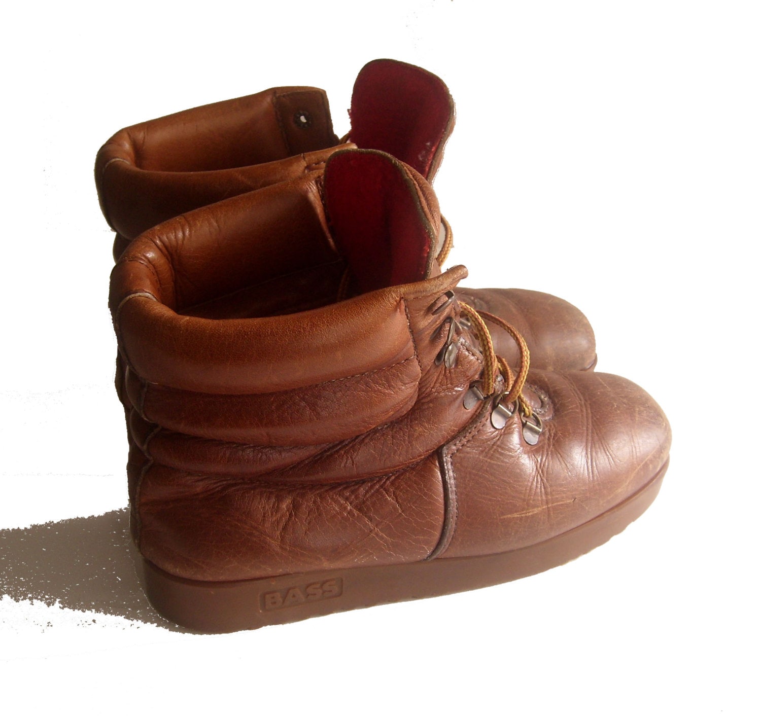 bass brown leather boots