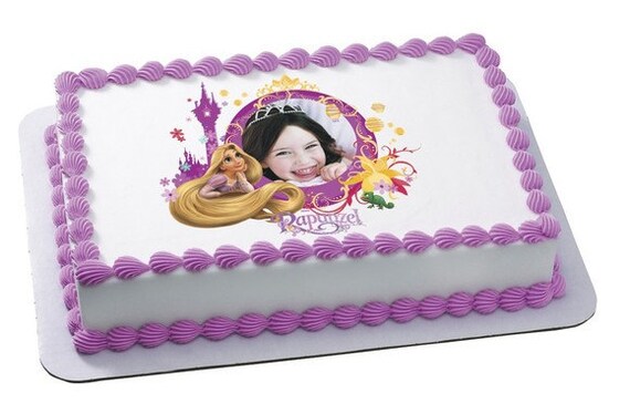 TANGLED-RAPUNZEL & TOWER Edible Image Cake Topper Il_570xn