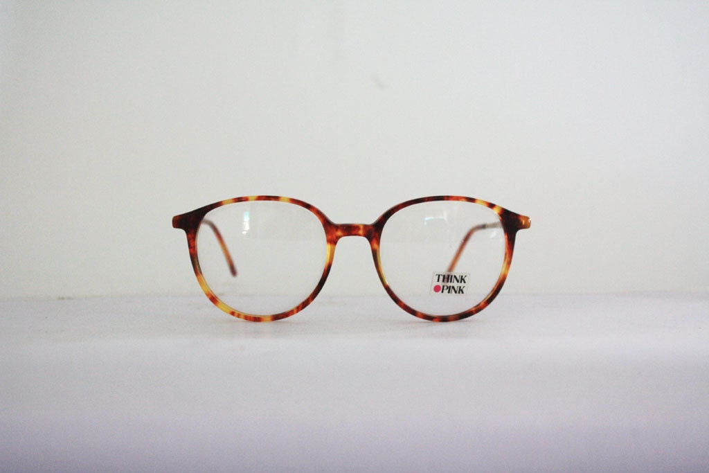 Vintage Eye Glasses Think Pink TK 523 Pantos Round glasses in