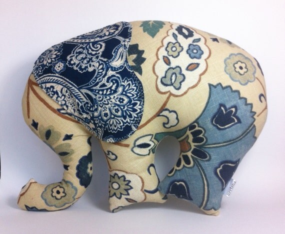 large plush elephant pillow