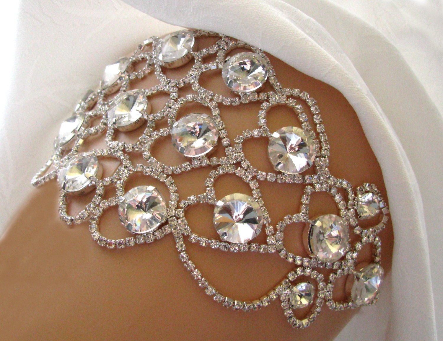 Crystal Wedding Garter Set Rhinestone Bridal Garter Keepsake