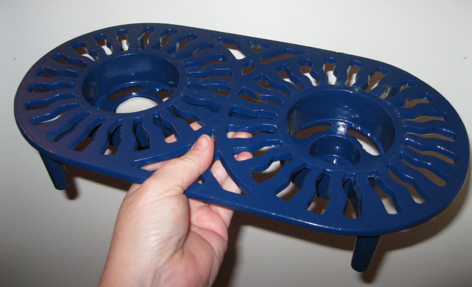 Vintage Victor cast iron food warmer designed by Robert Welch