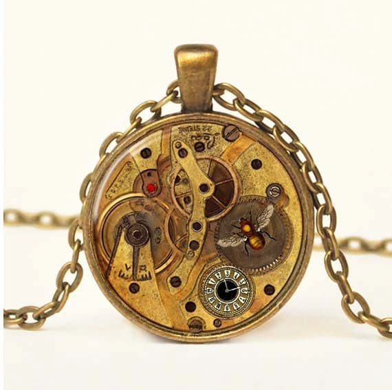 Steampunk Pendant Steampunk Jewelry Vintage Steampunk Necklace Steampunk Gears Mechanical Cogs