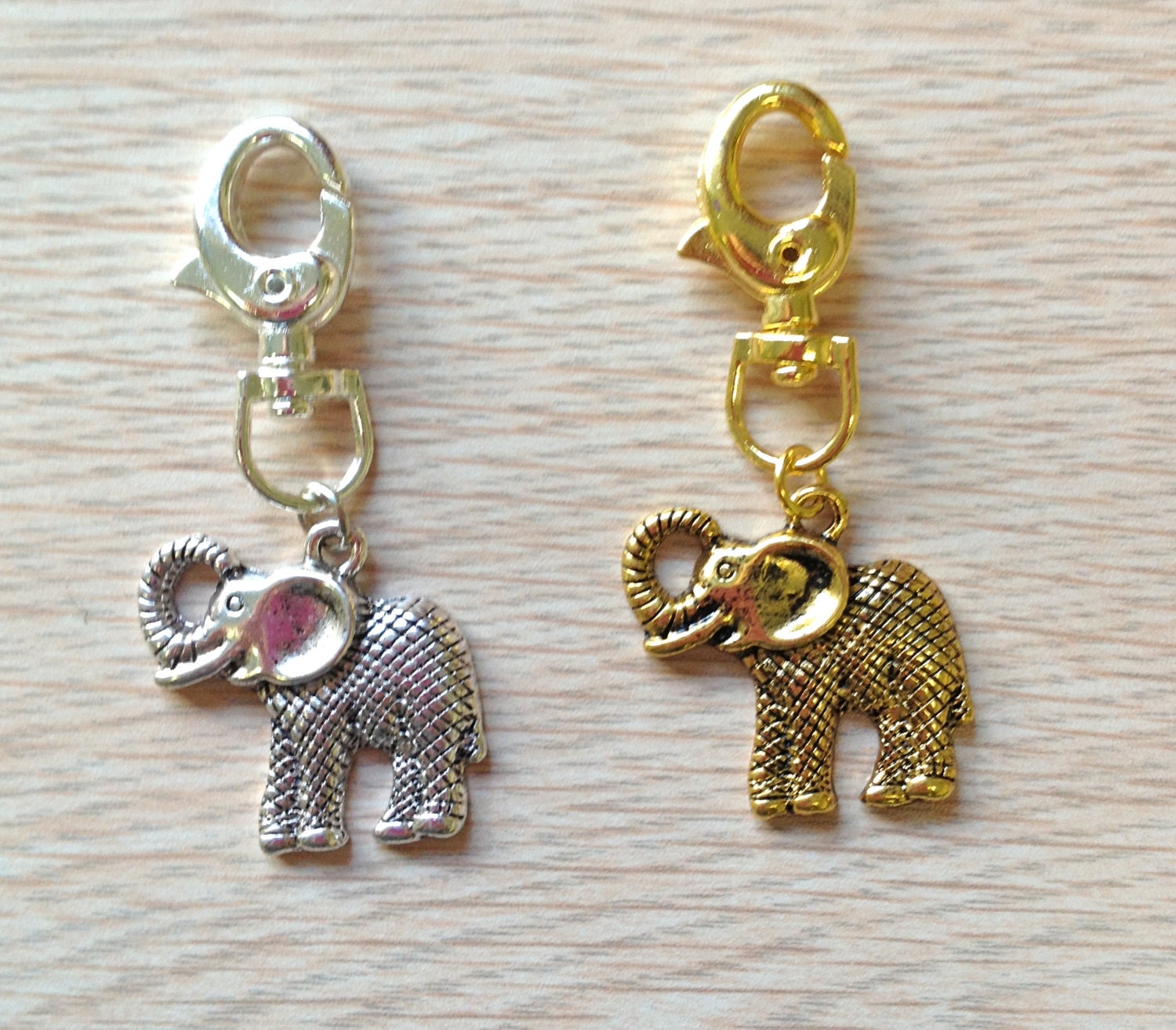 stuffed elephant keychain