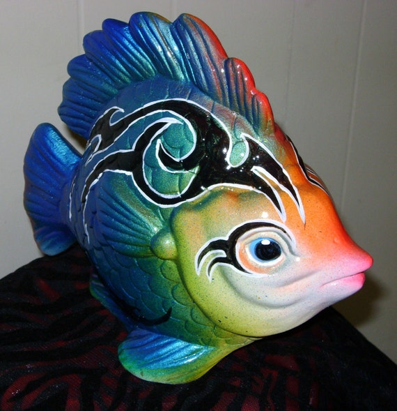 Items Similar To Fish Tribal Design Tropics Fish Art Marine Life On Etsy   Il 570xN.414693633 Awix 