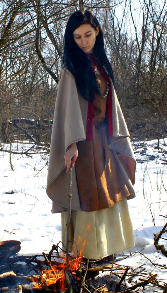 Viking cloak for woman Valkyrie medieval by