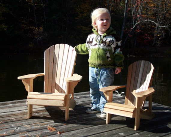 Junior Size Adirondack Chair Plans by TheBarleyHarvest on Etsy