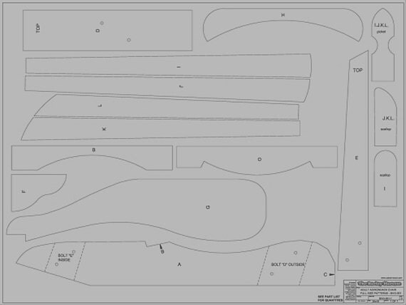 Standard Size Adirondack Chair Plan - Downloadable