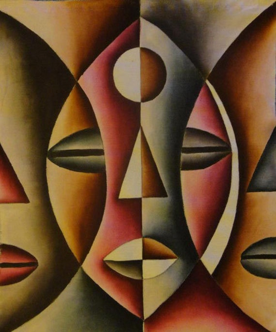 Items similar to Contemporary African Art on Etsy