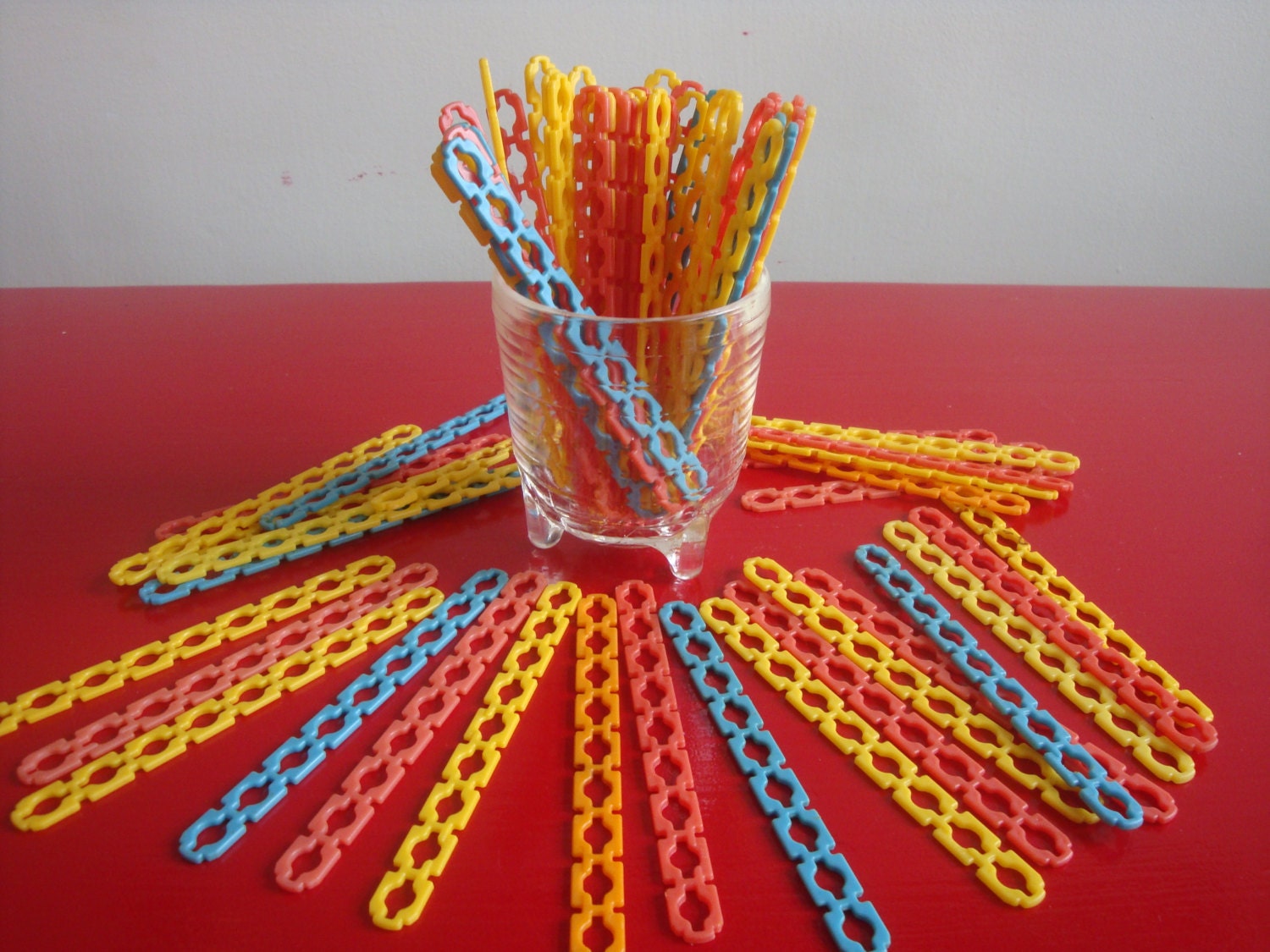 71 Vintage Plastic Elsie Popsicle Sticks
