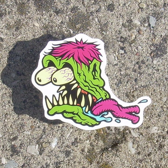 Rat Fink Vinyl Sticker high resolution print on by StickerScience