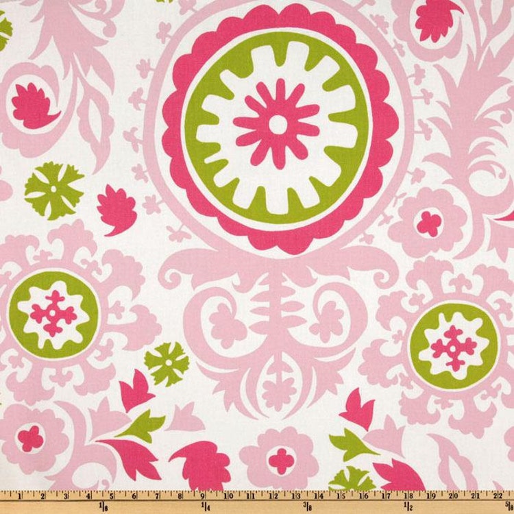 Pink Elephant Fabric by the Yard Home Decor by FabricSecret