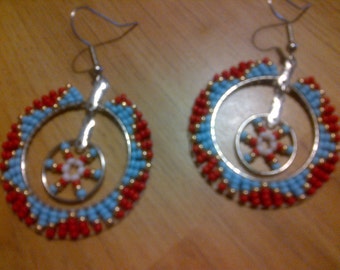 beaded native earrings american