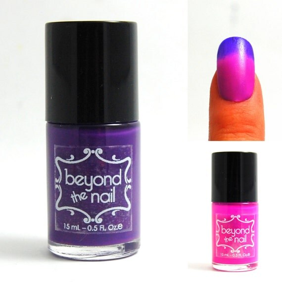 Purple to Pink Thermal Color Change Nail Polish