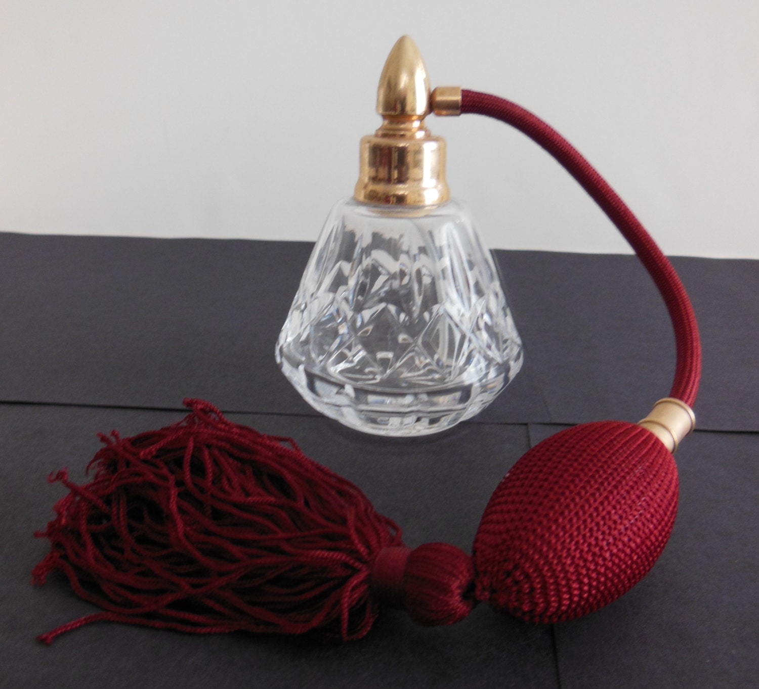 ON SALE Waterford Crystal Perfume Atomizer Lismore