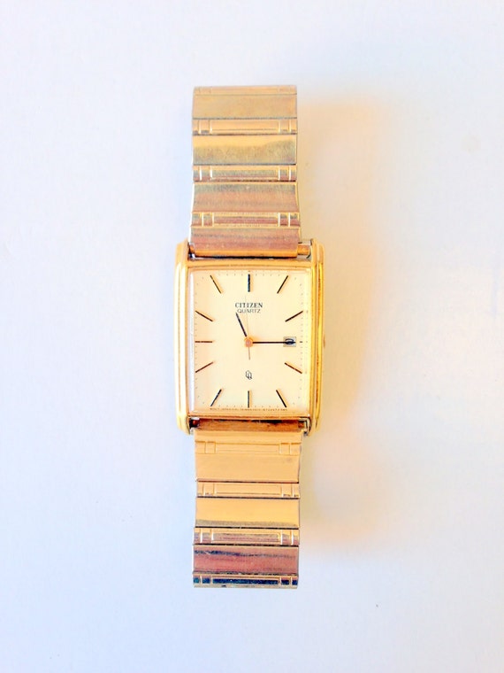 citizen quartz watch gold vintage