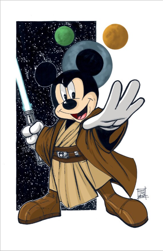 mickey jedi pin