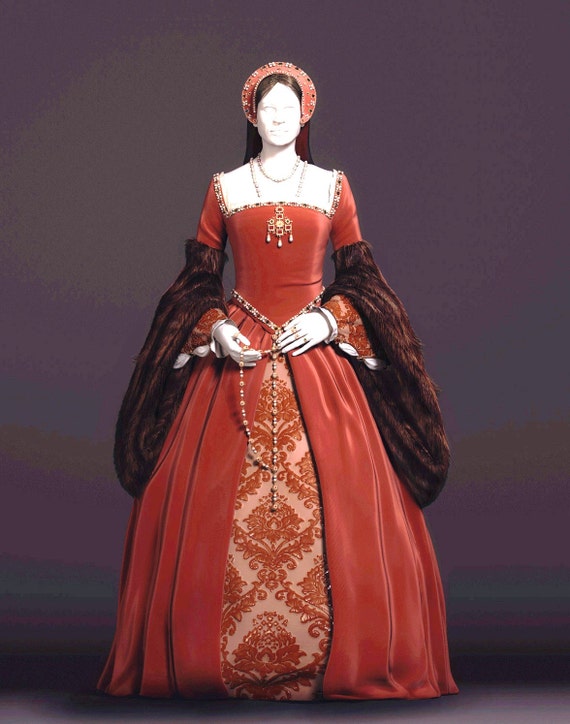 Custom made to measure Tudor medieval anne bolyne gothic medieval gown in your chosen colors and fabrics by steampunkageboho steampunk buy now online