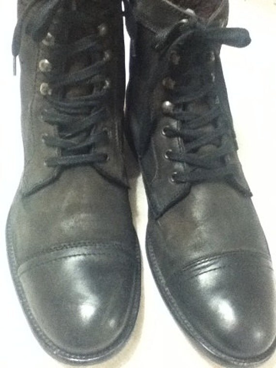 Cole Black Leather Ankle Boot Men's S 10