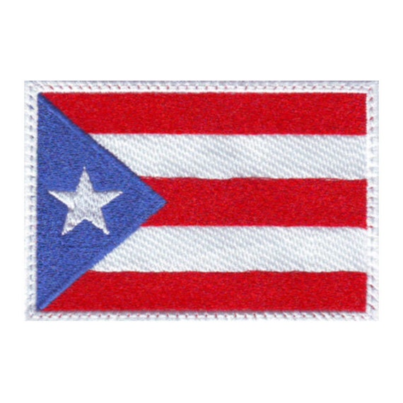 Puerto Rico Flag Embroidered Sew on Patch