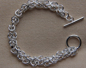 Sterling Silver Bracelet (925 silver plated), Fashion Bracelet, Silver Bracelet, Silver chain, JEW000008