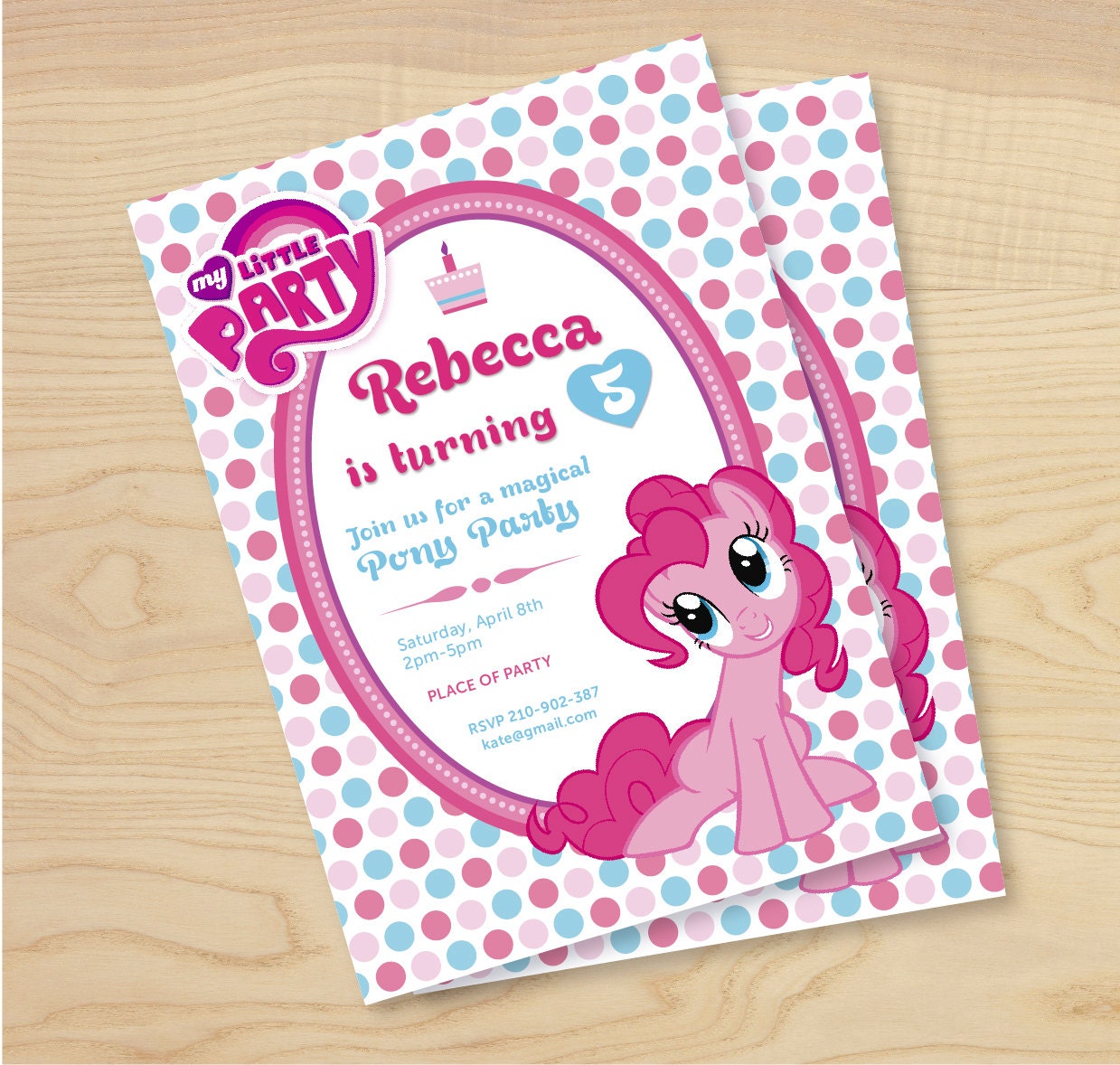 Etsy My Little Pony Invitations 8