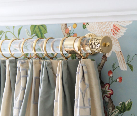 Our House Diy Lucite Curtain Rods, Lucite Curtain Rod