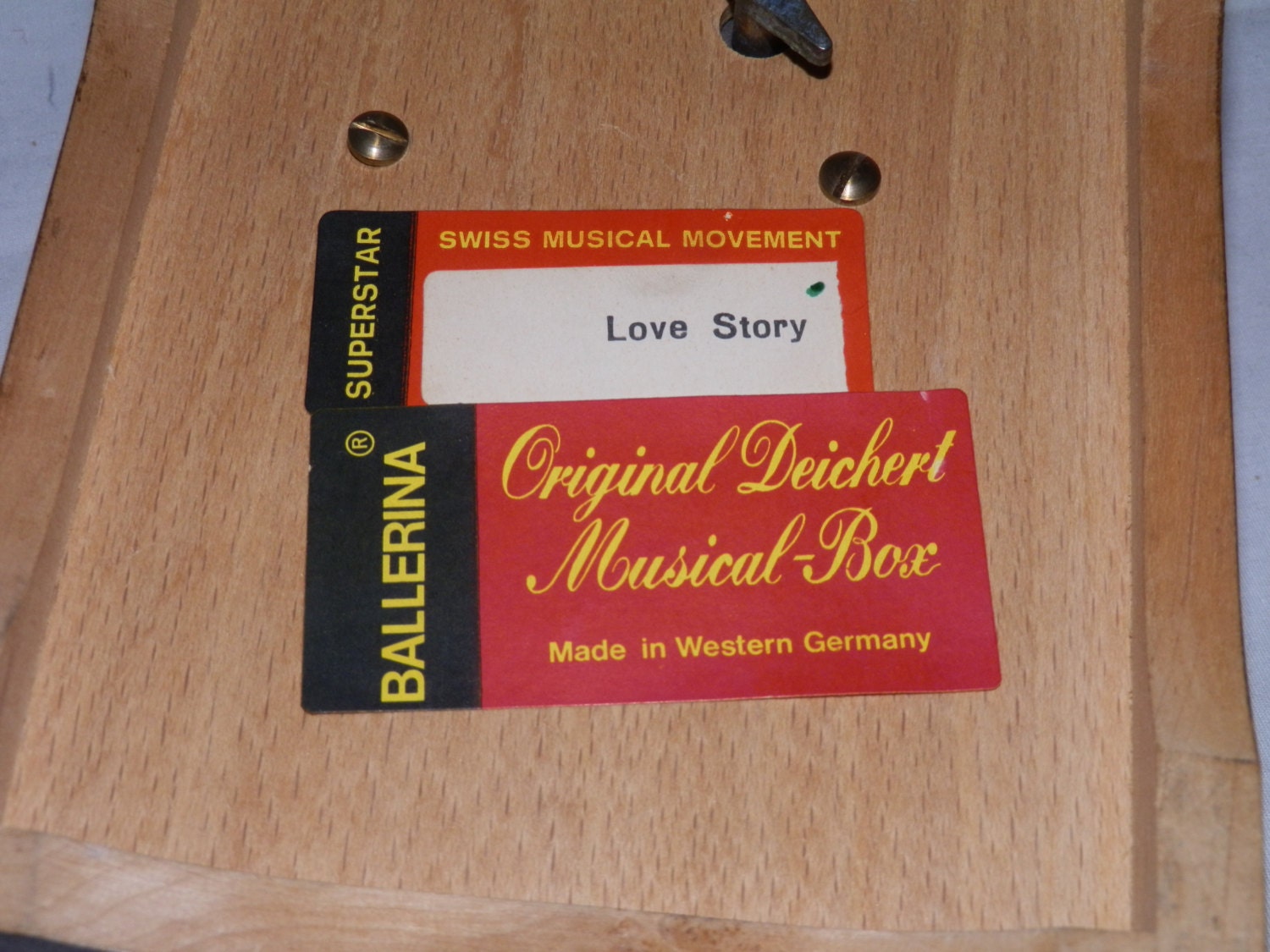 Vintage West Germany Original Deichert Musical Box