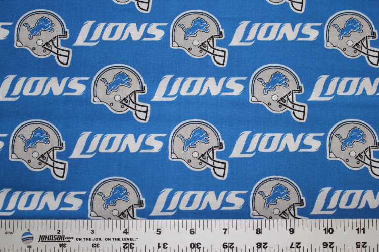 DETROIT LIONS NFL Cotton Fabric By The Yard Sports by GatorFabrics
