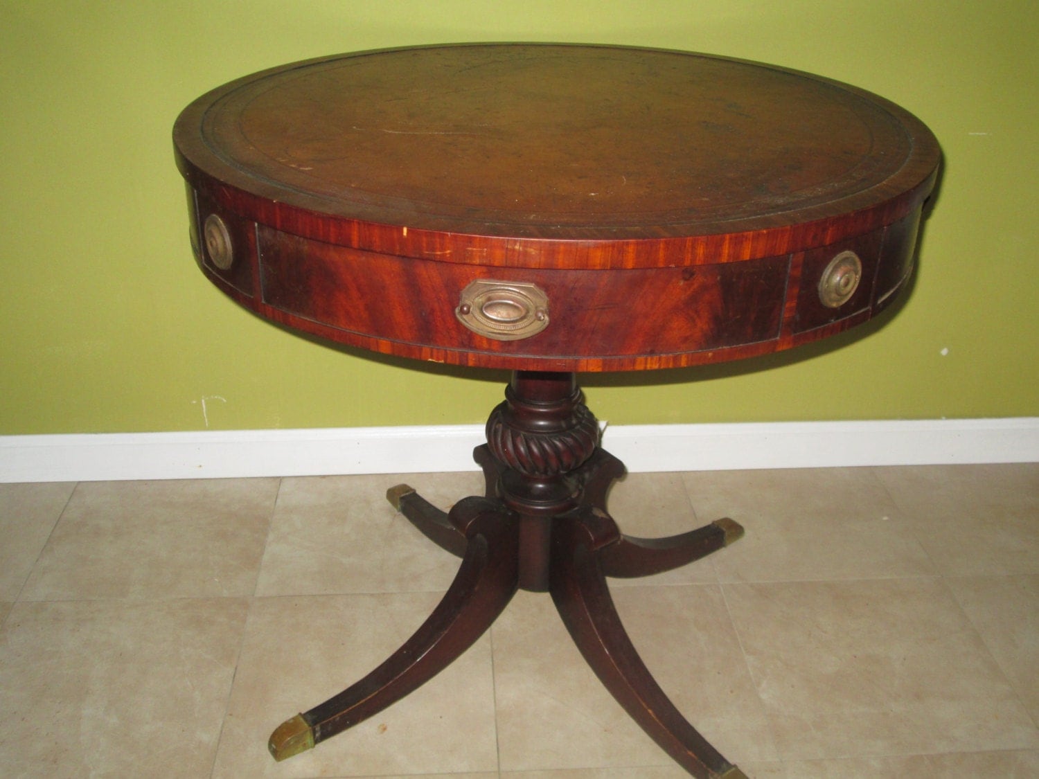 30 OFF Antique Round Table Vintage Mahogany by VintageHome4U