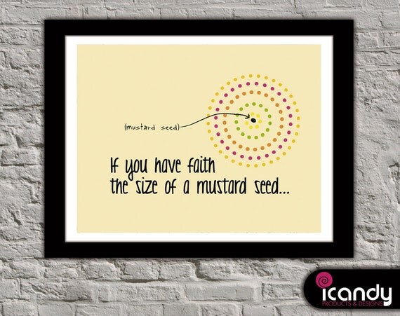 Mustard Seed Downloadable Print 8.5 x 11 in