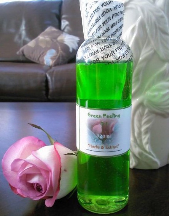 1 bottle Green Peeling Oil Peppermint Herbal Skin by BeBeautiful69
