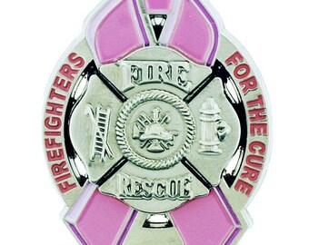 Firefighters For the Cure Pink Ribbon Lapel Pin SKU: Pi236